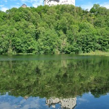 Again castle Burgk with river Saale